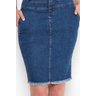 saia jeans com barra desfiada 6