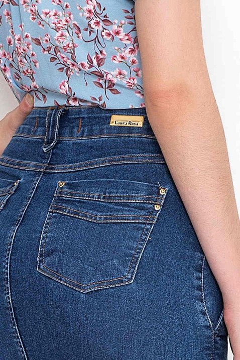 saia jeans com barra desfiada 10