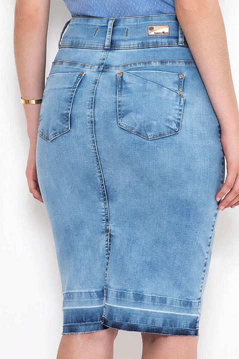 saia jeans lapis barra desfeita 7