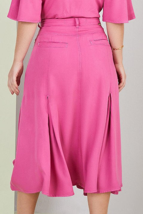 saia rosa com pregas 9