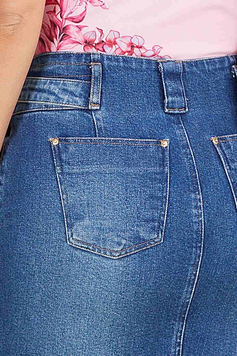saia jeans com pences frontais 10
