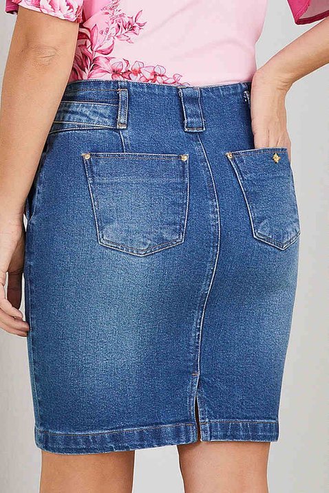 saia jeans com pences frontais 8