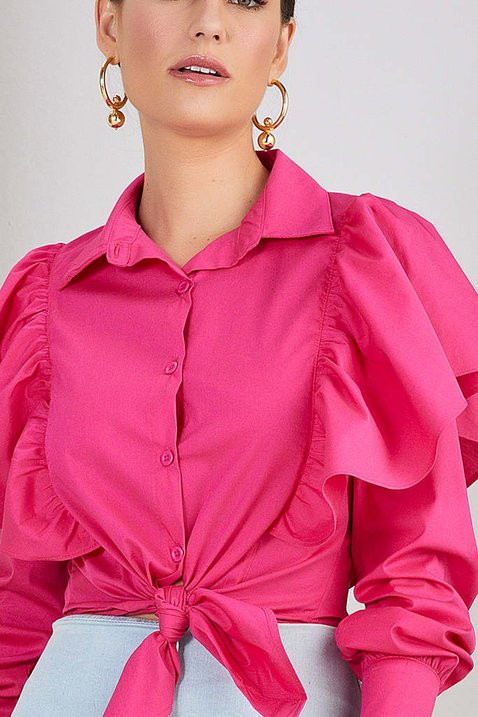 camisa pink com babados 3