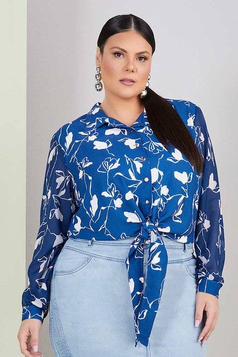 camisa azul estampada 3