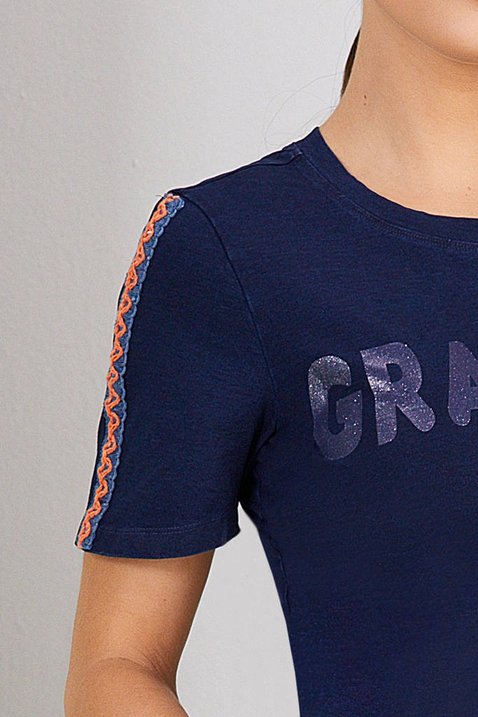 t shirt denim mangas com renda 6