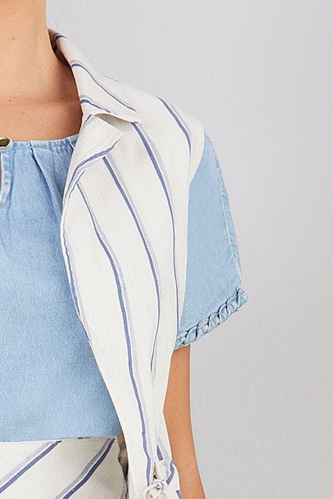 colete listrado com amarracao 5