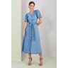 vestido midi azul claro titanium jeans 3 easy resize com