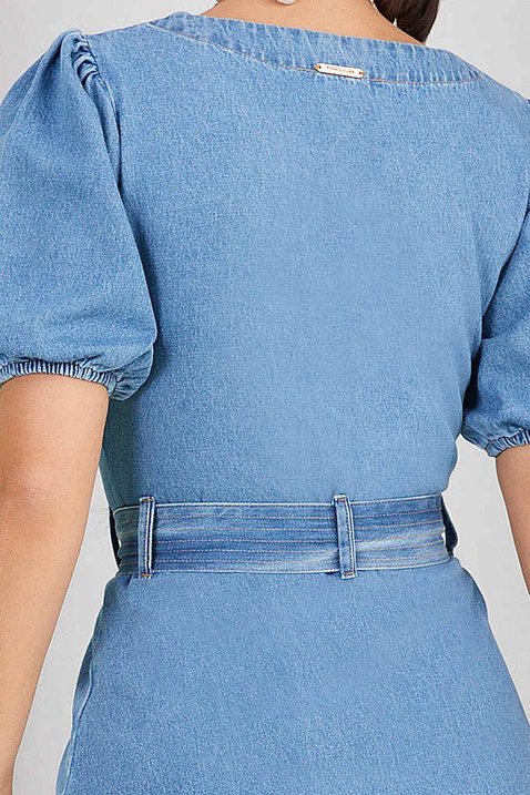 vestido midi azul claro titanium jeans 1 easy resize com