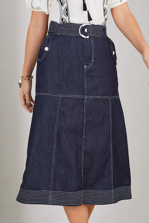 saia jeans azul escuro titanium jeans 4 easy resize com