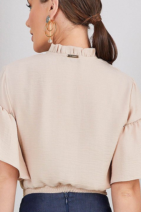 blusa bege gola laco 2