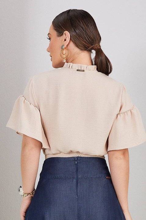 blusa bege gola laco 1