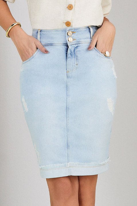 saia jeans azul claro titanium jeans 4 easy resize com