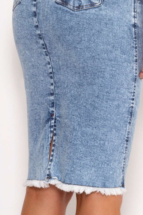 saia jeans barra desfiada 1