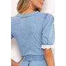 blusa jeans com renda 9