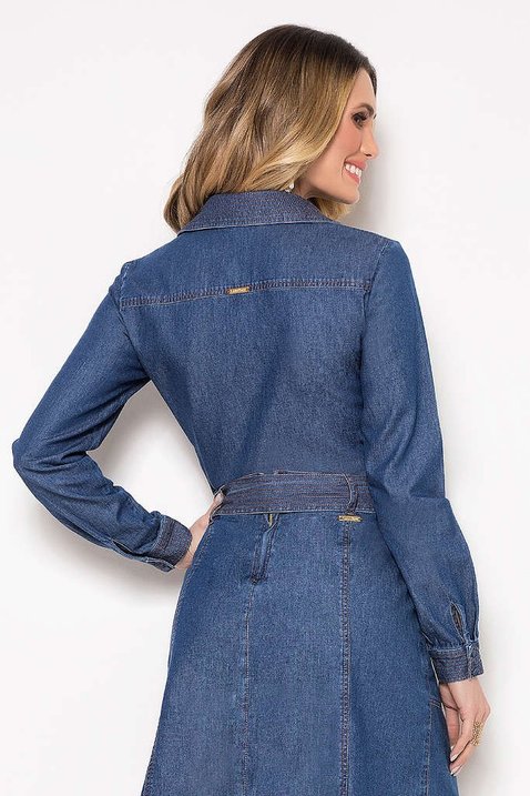 camisa jeans manga longa 8