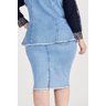 saia tradicional jeans plus com barra desfiada titanium2 easy resize com