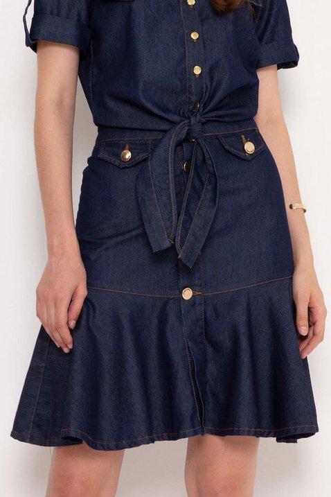 saia jeans evase 2