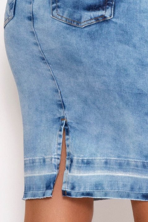 saia jeans com amarracao 1
