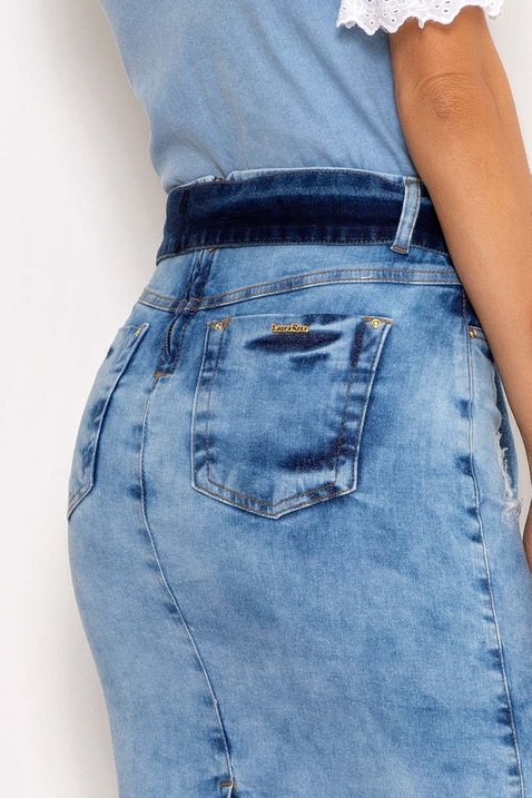 saia jeans com amarracao 9