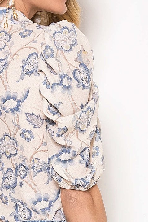 camisa estampada com botoes 1