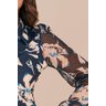 camisa azul estampada mangas bufantes 5