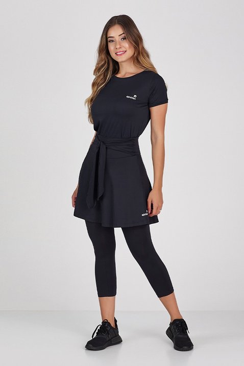 saia corsario preta poliamida leve e macia moda fitness academia modesta epulari 1