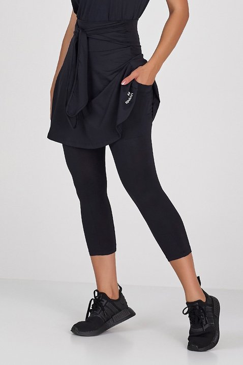 saia corsario preta poliamida leve e macia moda fitness academia modesta epulari 4