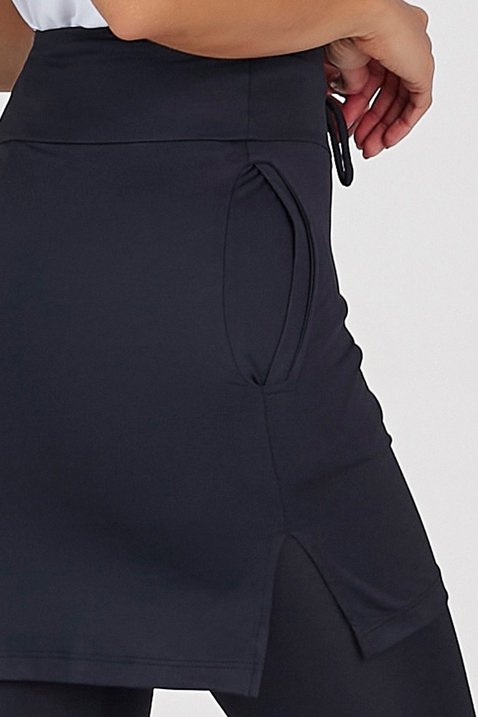 saia calca comprida preta poliamida leve e macia com protecao moda fitness modesta epulari 10