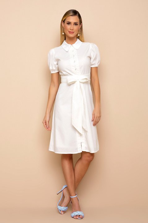 vestido off white com faixa 2