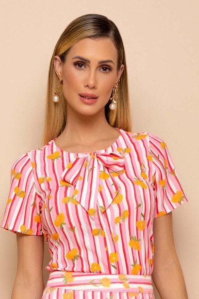 camisa estampada gola laco 3