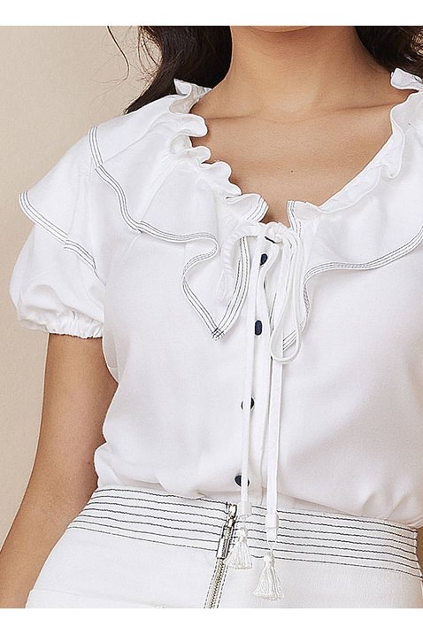 blusa viscose off white com babado titanium jeans3 easy resize com