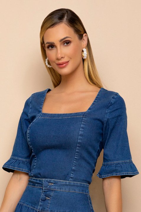 blusa jeans decote quadrado 3