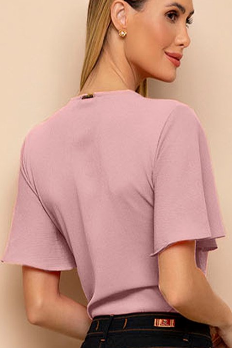 blusa rose decote com corrente dourada 8