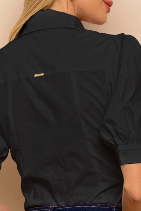 camisa preta mangas bufantes 8