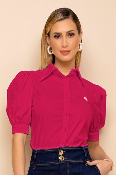 camisa vermelha mangas bufantes 2