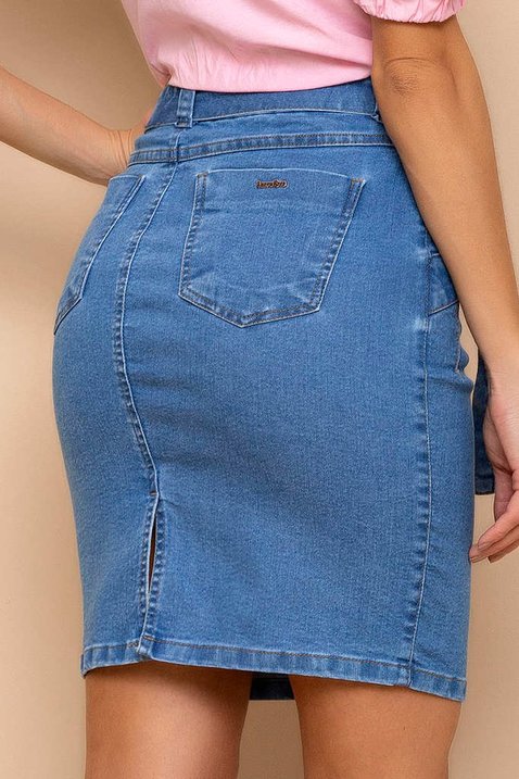 saia jeans com faixa 8