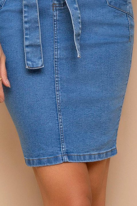 saia jeans com faixa 6