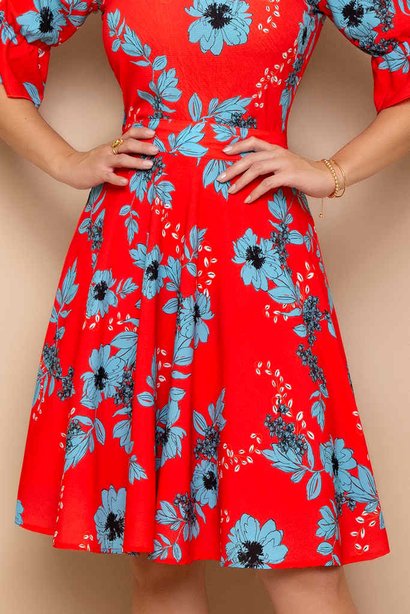 saia vermelha estampada 3