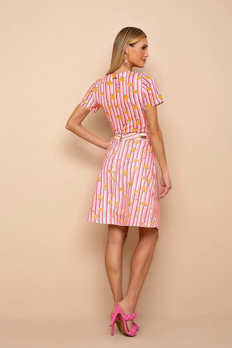 saia evase estampada 6