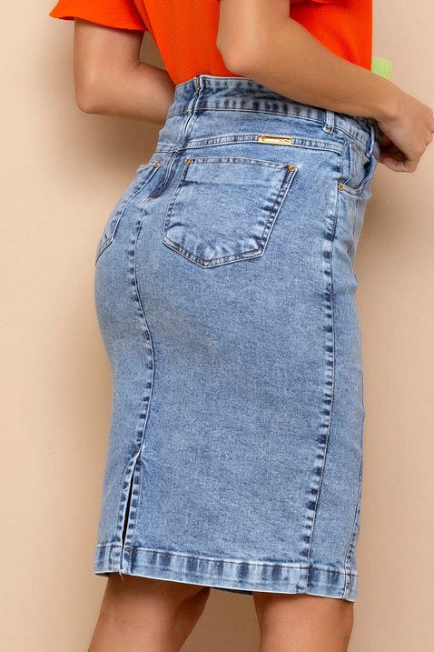 saia jeans reta 7