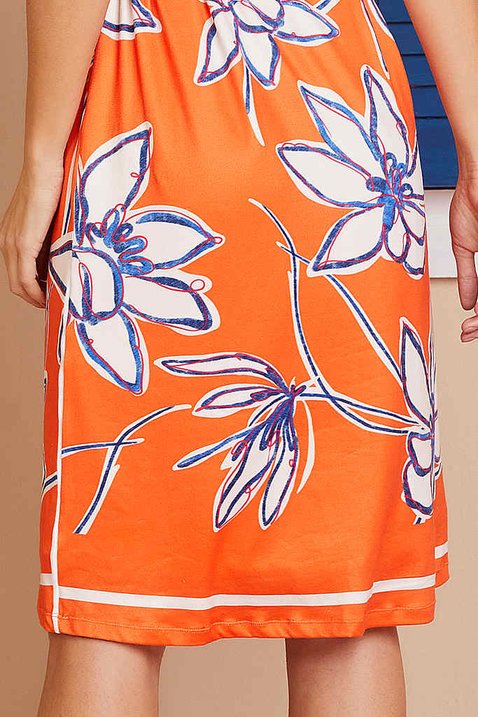 vestido estampado com cordao 1