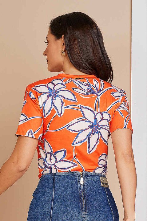 t shirt laranja estampada 7