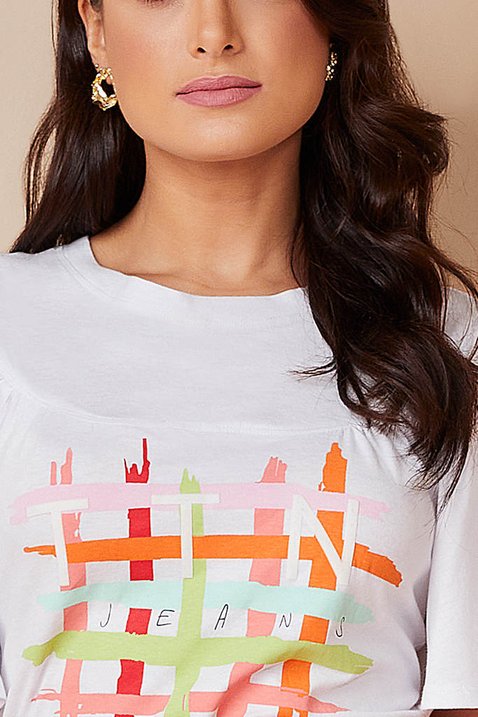 t shirt branca estampa exclusiva localizada 4