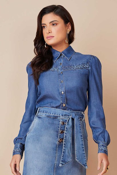 camisa jeans manga longa 3