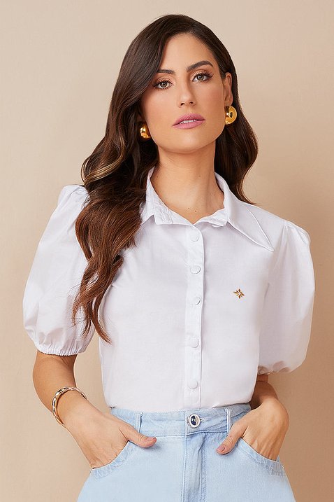 camisa branca mangas bufantes 3