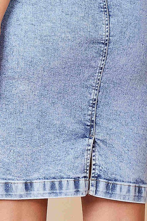 saia jeans ziper frontal 1