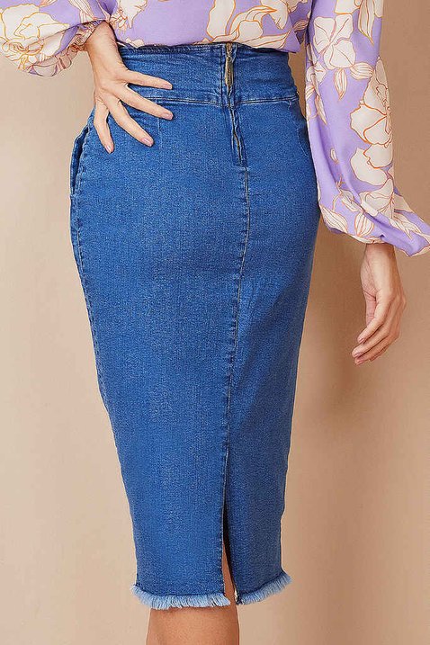 saia midi jeans ttianium 5 easy resize com