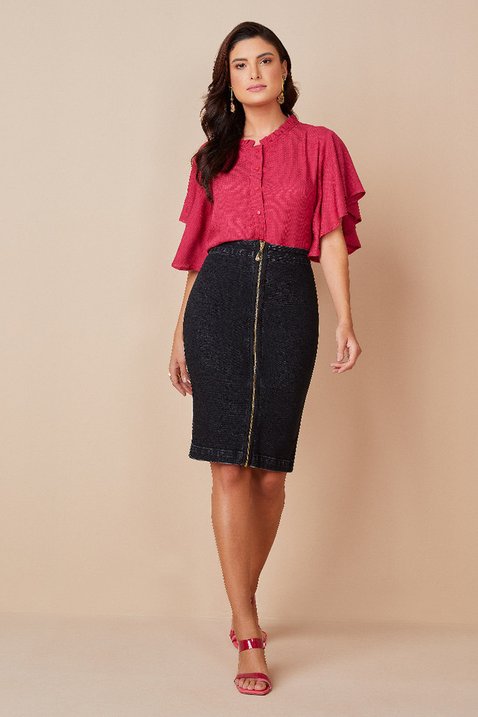 saia preta ziper frontal 2