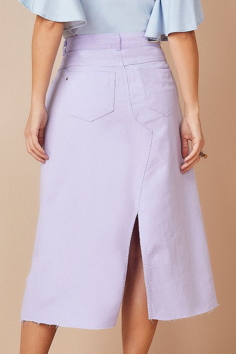 saia lilas evase midi 8