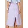saia lilas evase midi 8